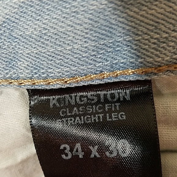 Express Kingston Classic Fit Straight Leg Jeans 34 30 - Picture 2 of 8